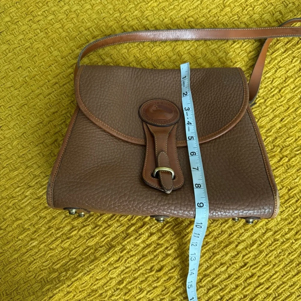 Dooney & Bourke Brown Leather Crossbody Bag with Coin Pouch - Picture 11 of 12